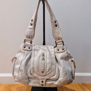 Hayden Harnett Pearl White Leather Bag Early 2000s Y2K
